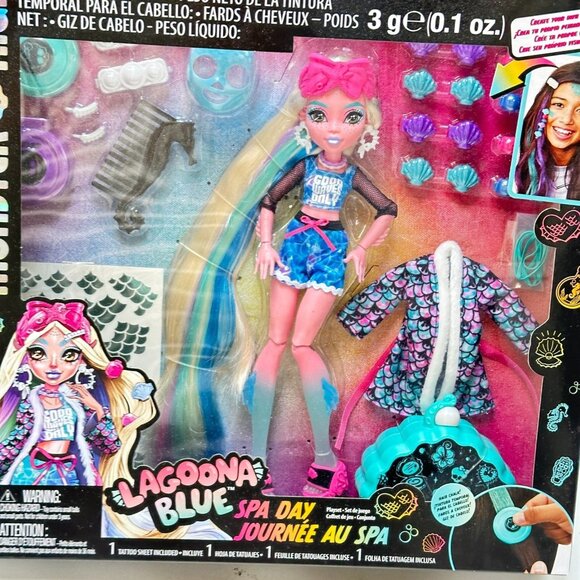 Monster High Lagoona Blue Doll Spa Day Play Set New - Picture 5 of 6